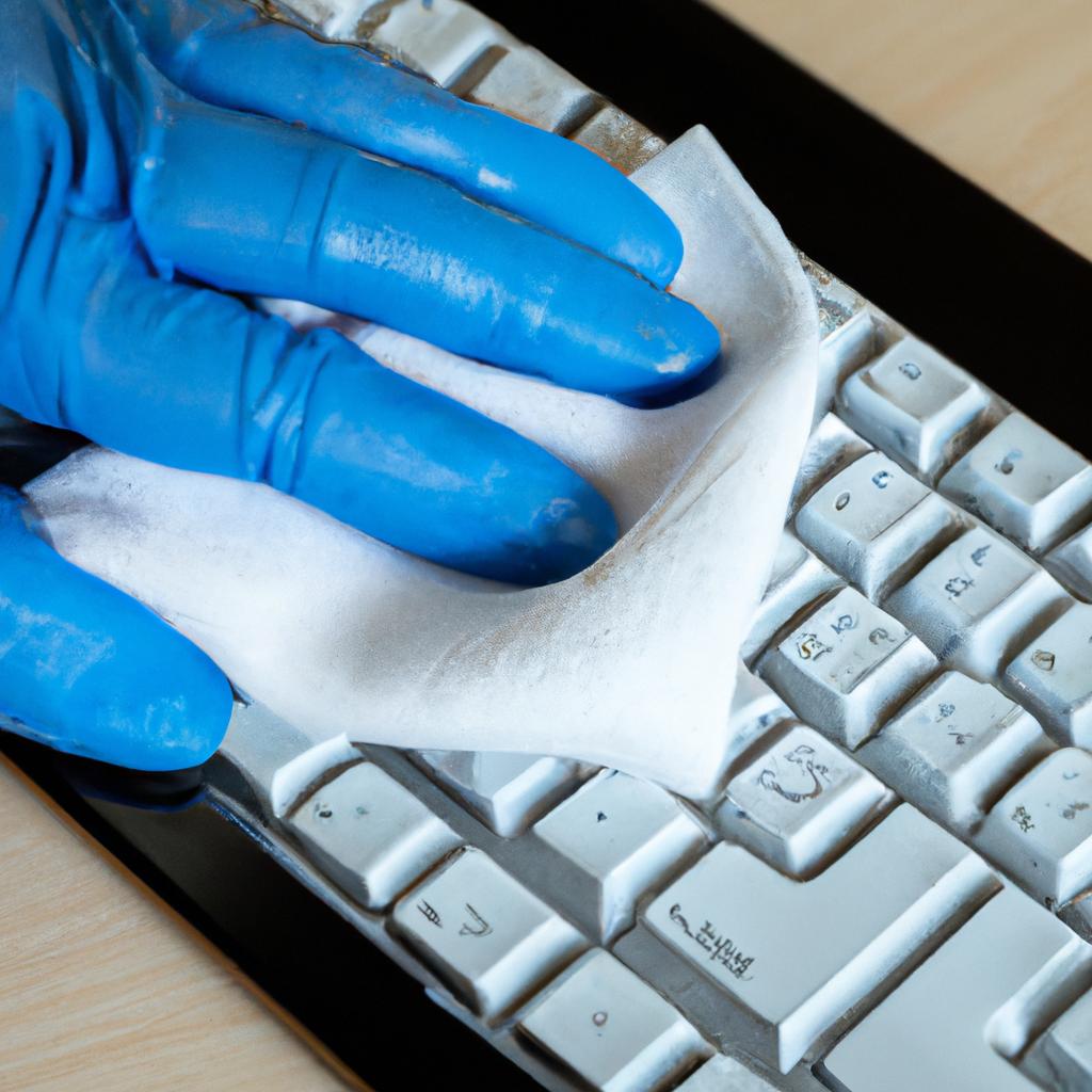 Practicing data hygiene by cleaning computer peripherals regularly.