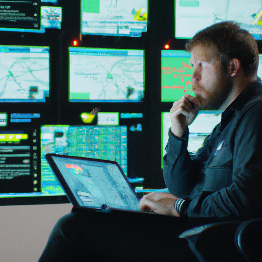 A dedicated network security engineer using Check Point's software to safeguard against cyber threats.
